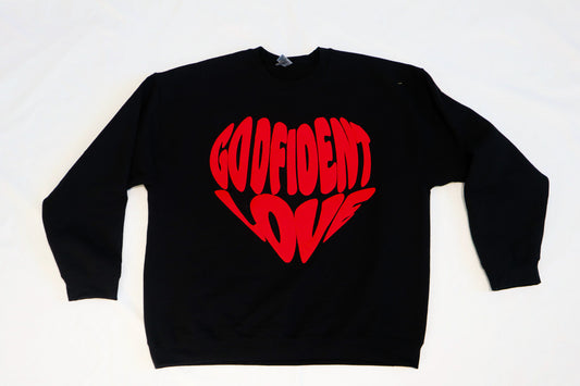 A GODFIDENT LOVE SWEATSHIRT