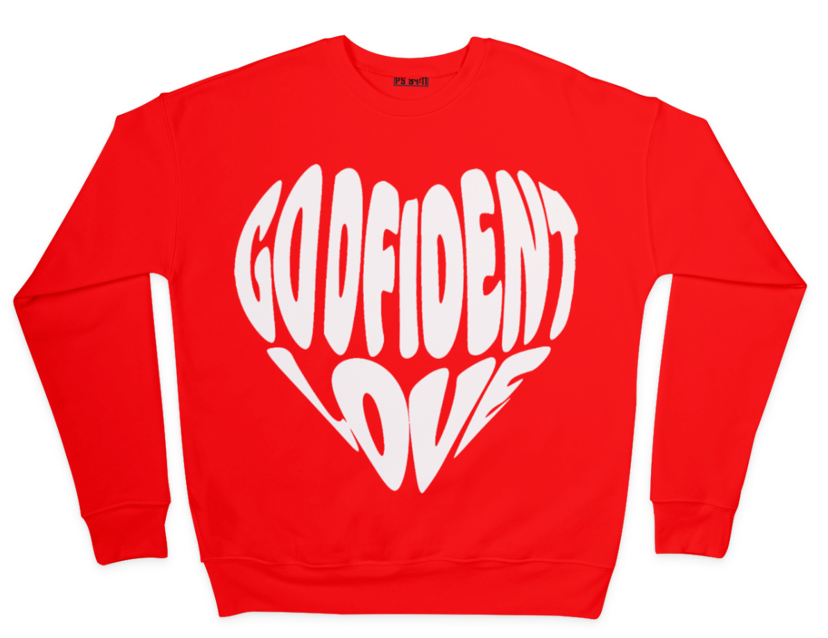 A GODFIDENT LOVE SWEATSHIRT