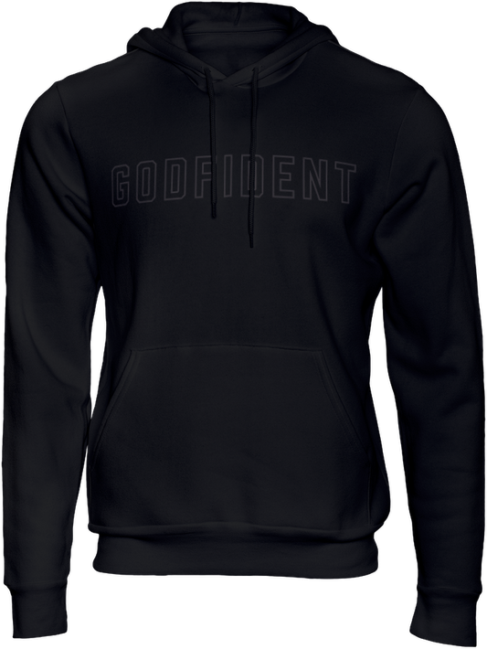 Godfident Hoodie Sweatshirt Black/Black or White/WhIte