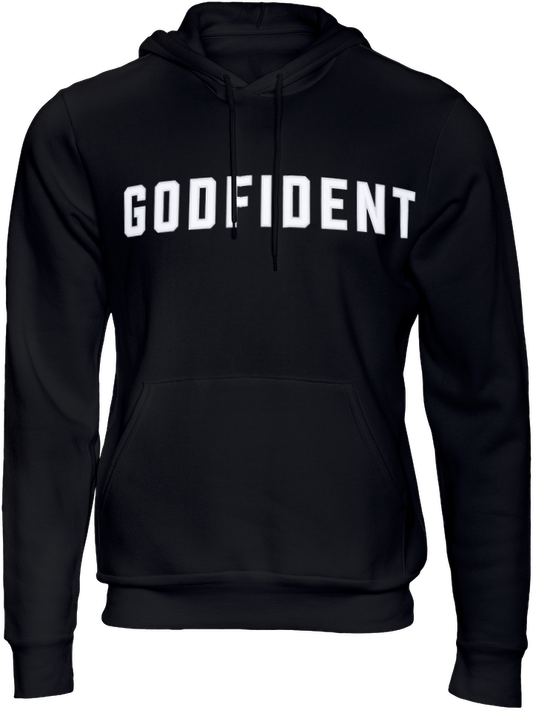 Godfident Hoodie Sweatshirt - Black or Red